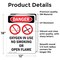 Signmission Oxygen In Use No Smoking Danger Sign, Vinyl Decal, 12in W x 18in L, 2PK OS-2PACK-DS-D-1218-V-1514 - alternate 6